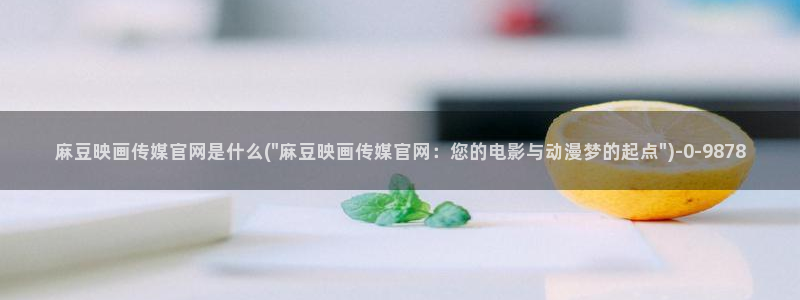 麻豆视频专区完整版：麻豆映画传媒官网是什么(\
