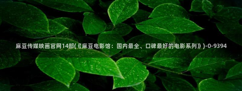 麻豆视频 热门合集：麻豆传媒映画官网14部(《麻豆电影馆：国内最全、口碑最好的电影系列》)